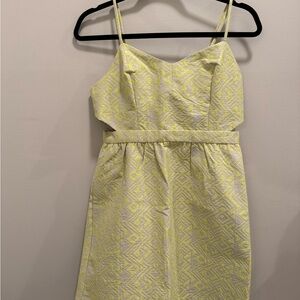 American Eagle Yellow Patterned Dress